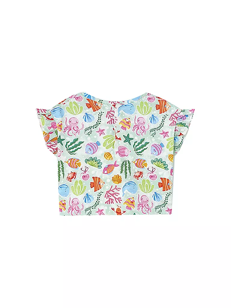 MAYORAL Baby Set 3-teilig Shirt, Top und Shorts pink