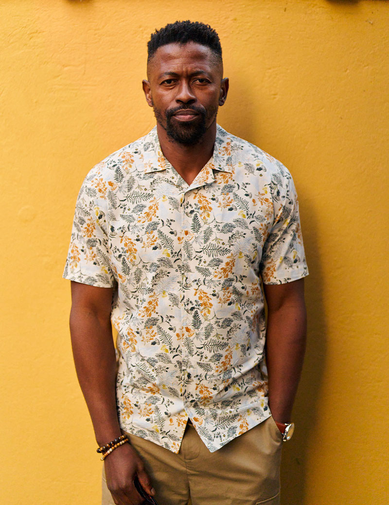 MOS MOSH CHEMISE HOMME MANCHES COURTES MOTIFS JOEL