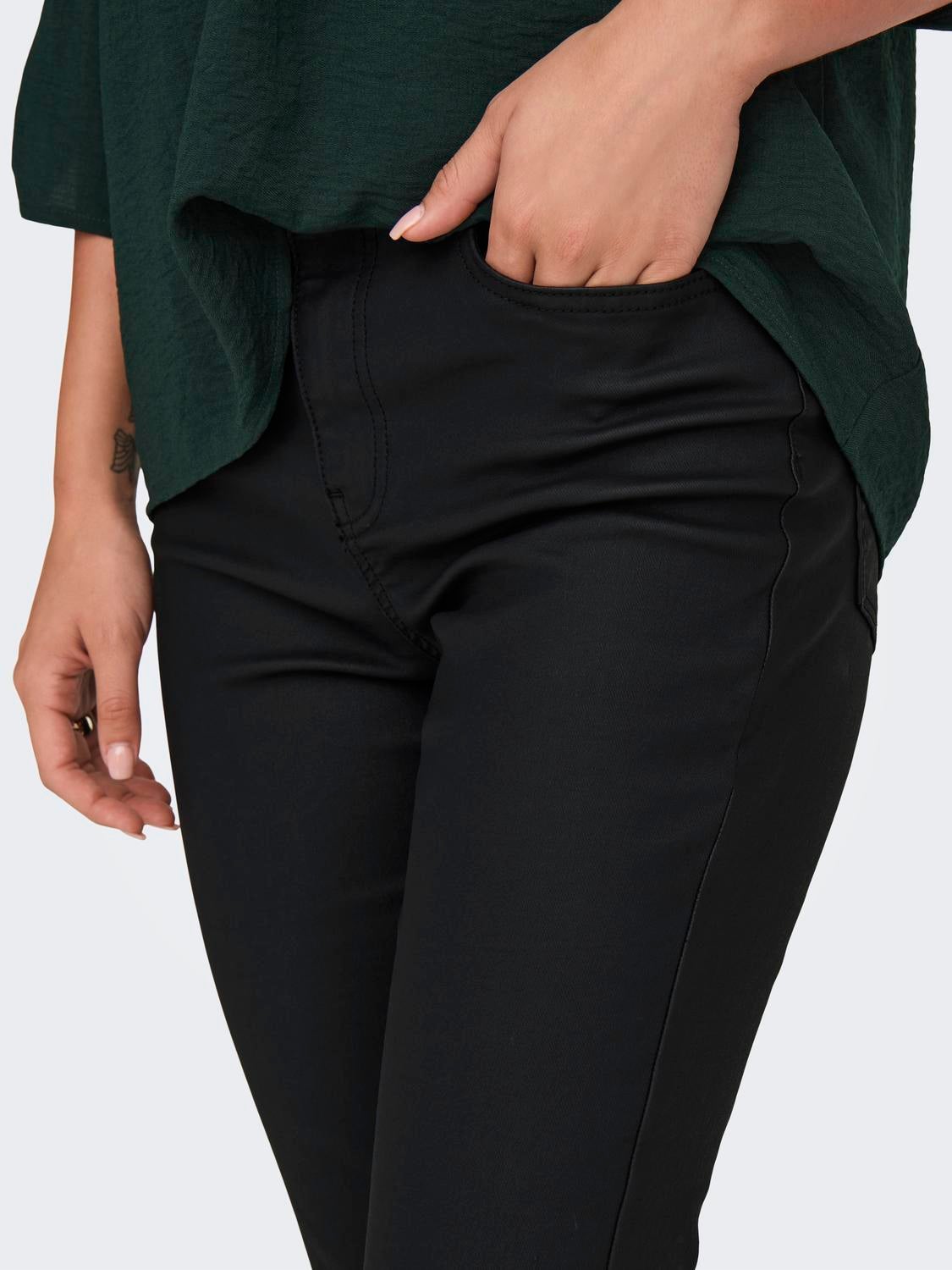 JDYSUNNY Hohe Taille Retro-Fit, ausgestellt Jeans Black Denim