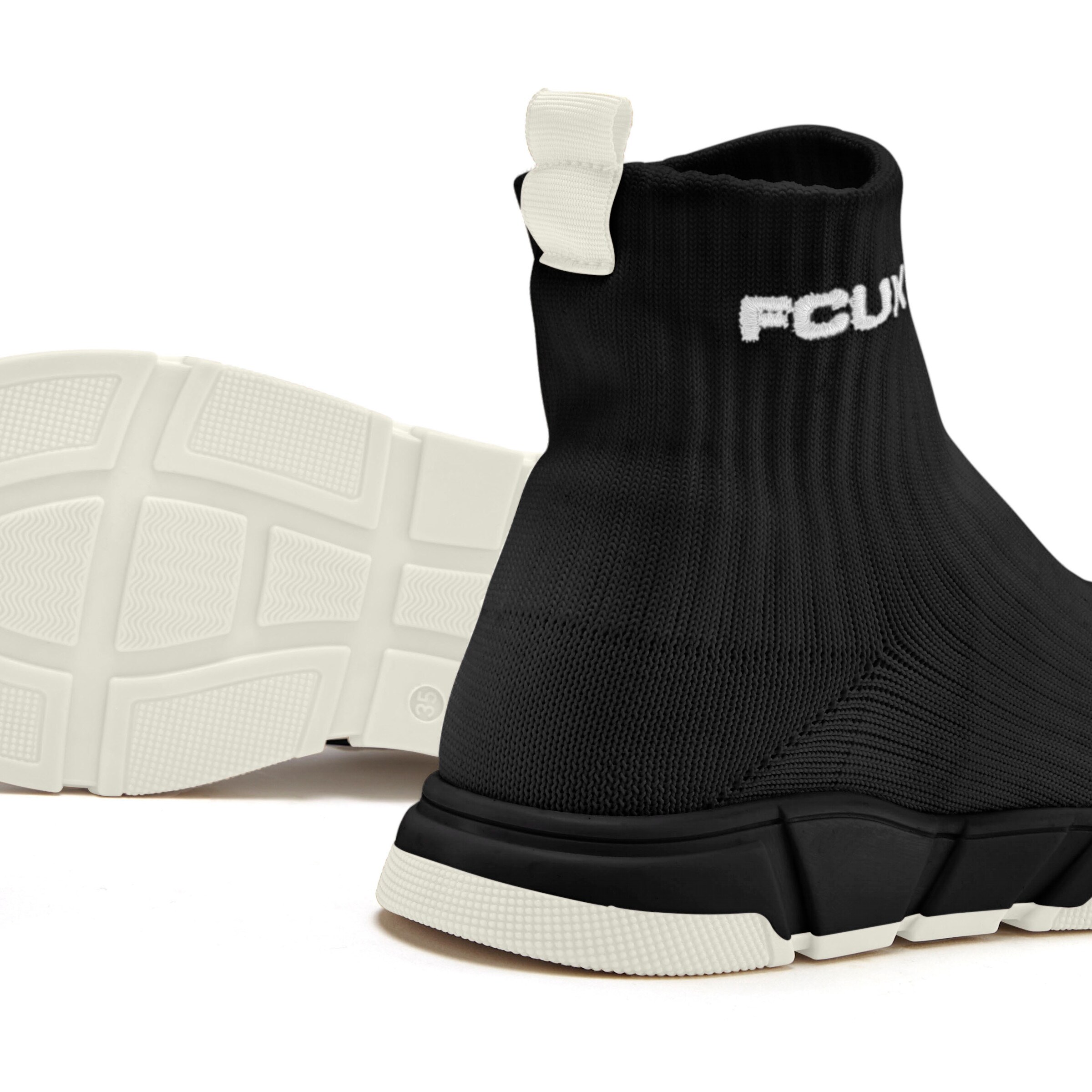 Sneaker in schwarz/weiß