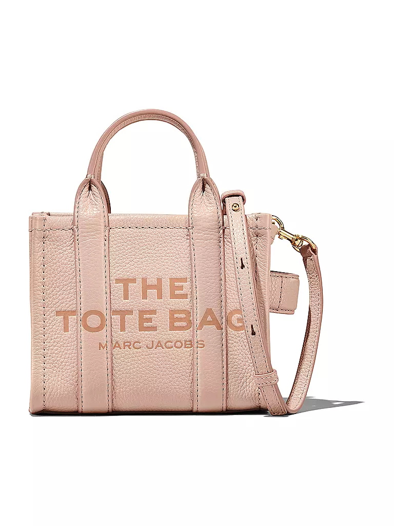 MARC JACOBS Ledertasche - Tote Bag THE MINI TOTE rosa