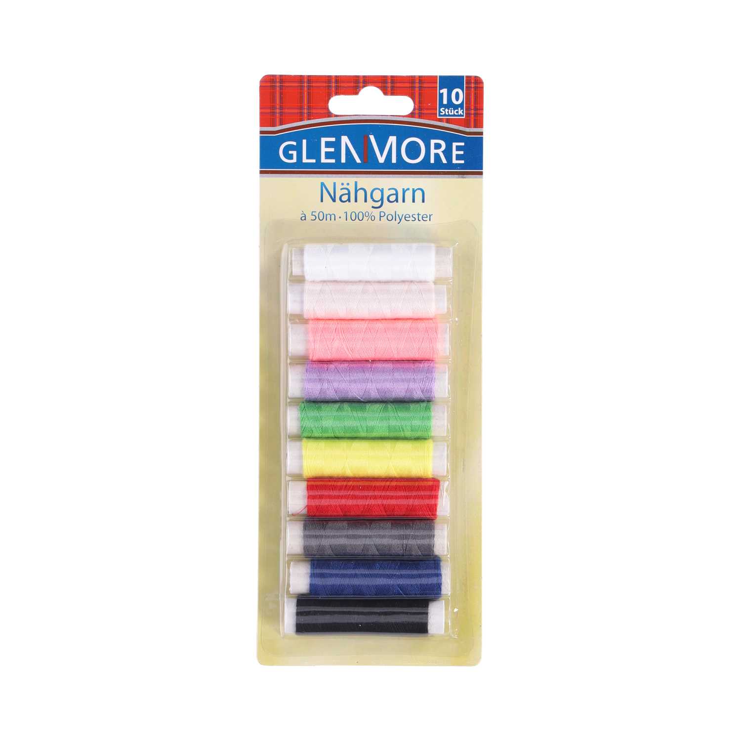 GLENMORE Nähgarn 10er Farbmix