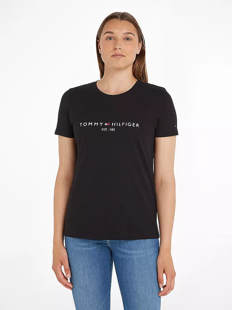 TOMMY HILFIGER T-Shirt Regular Fit  schwarz
