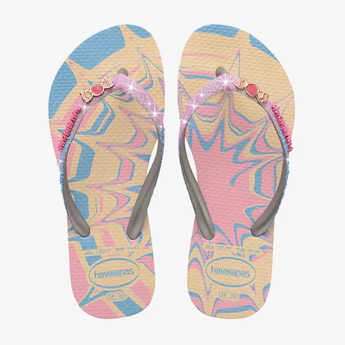 Havaianas Slim Glitter Trendy Teenslippers Junior