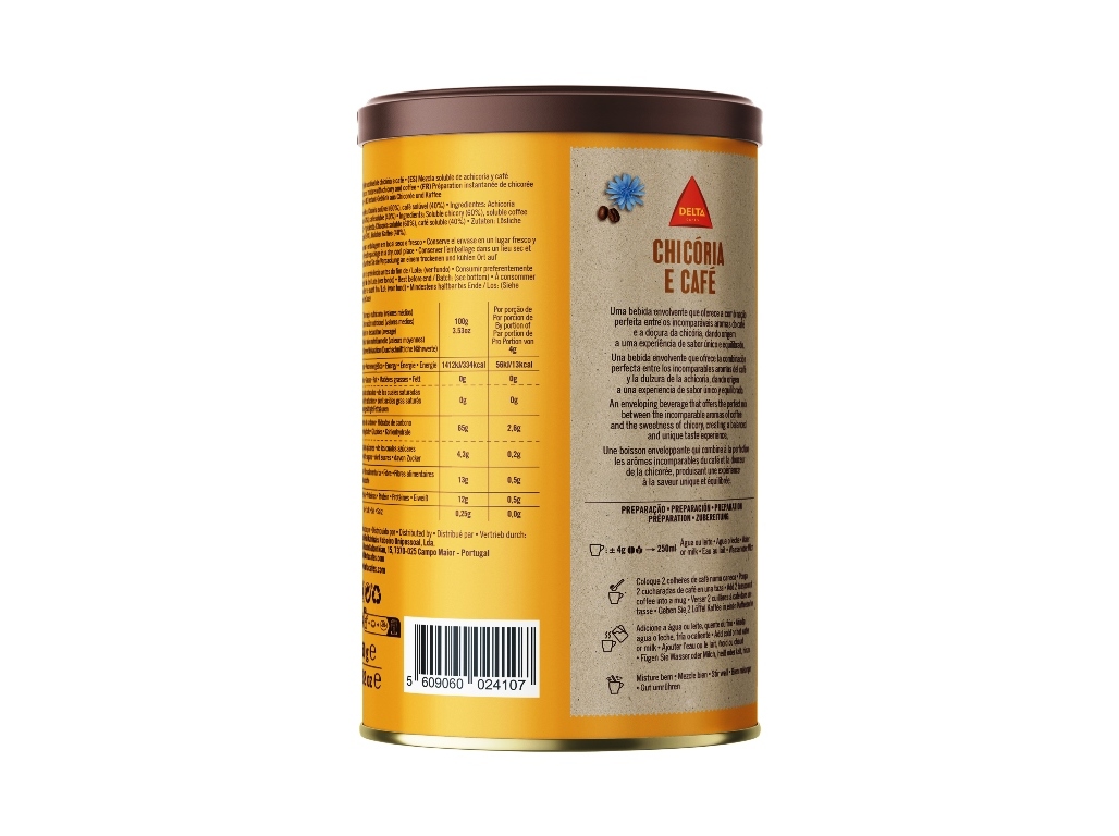 SOLUVEL DELTA CHICORIA E CAFÉ LATA 250G