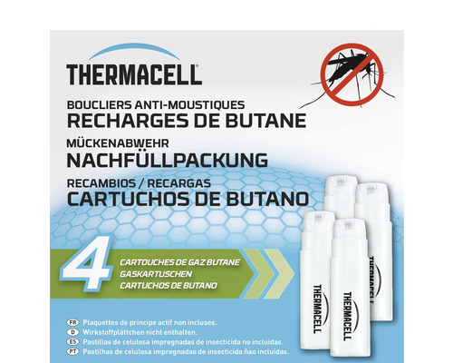 Thermacell Muggenwerend Middel Navulverpakking 4 Gaspatronen voor maximaal 48 uur (zonder actieve ingrediënten pads)