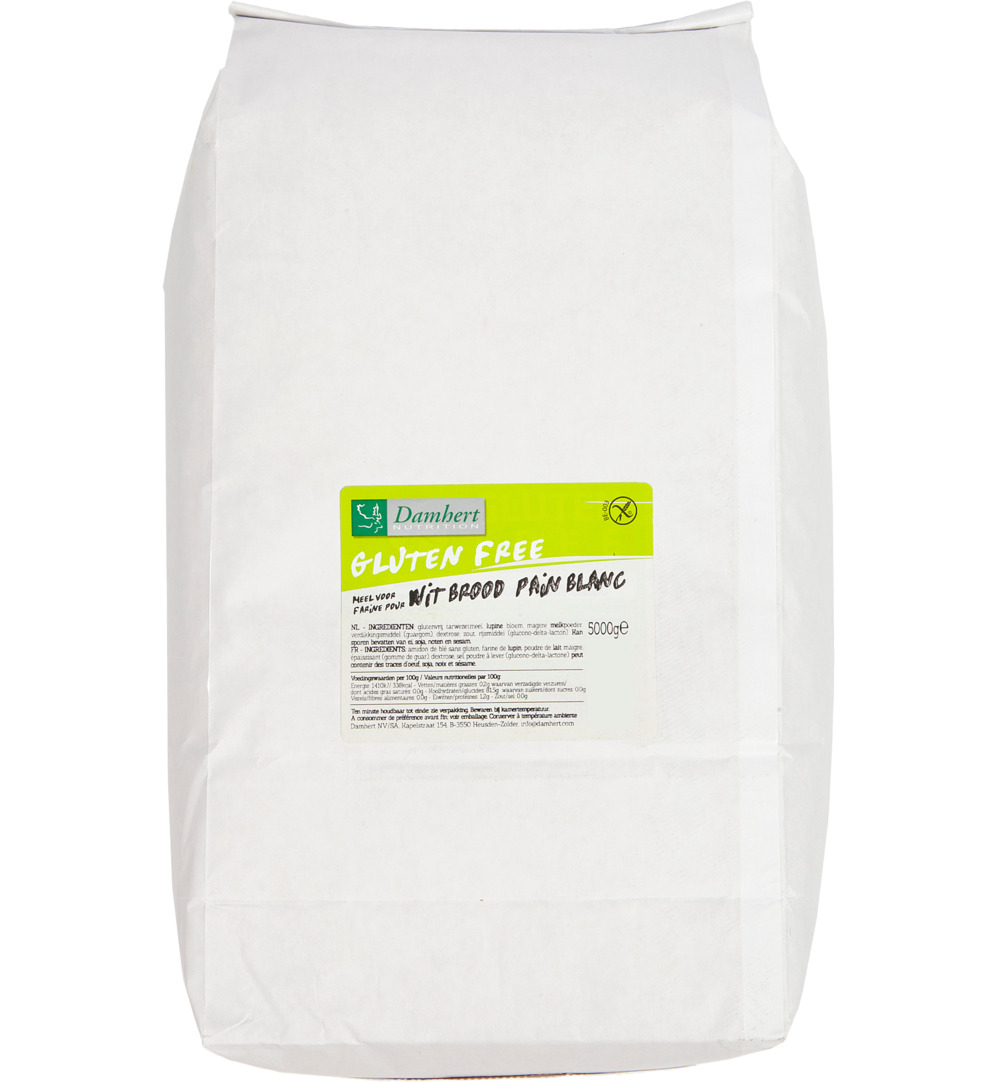 Damhert Wit Brood Mix Glutenvrij (5000 gr)