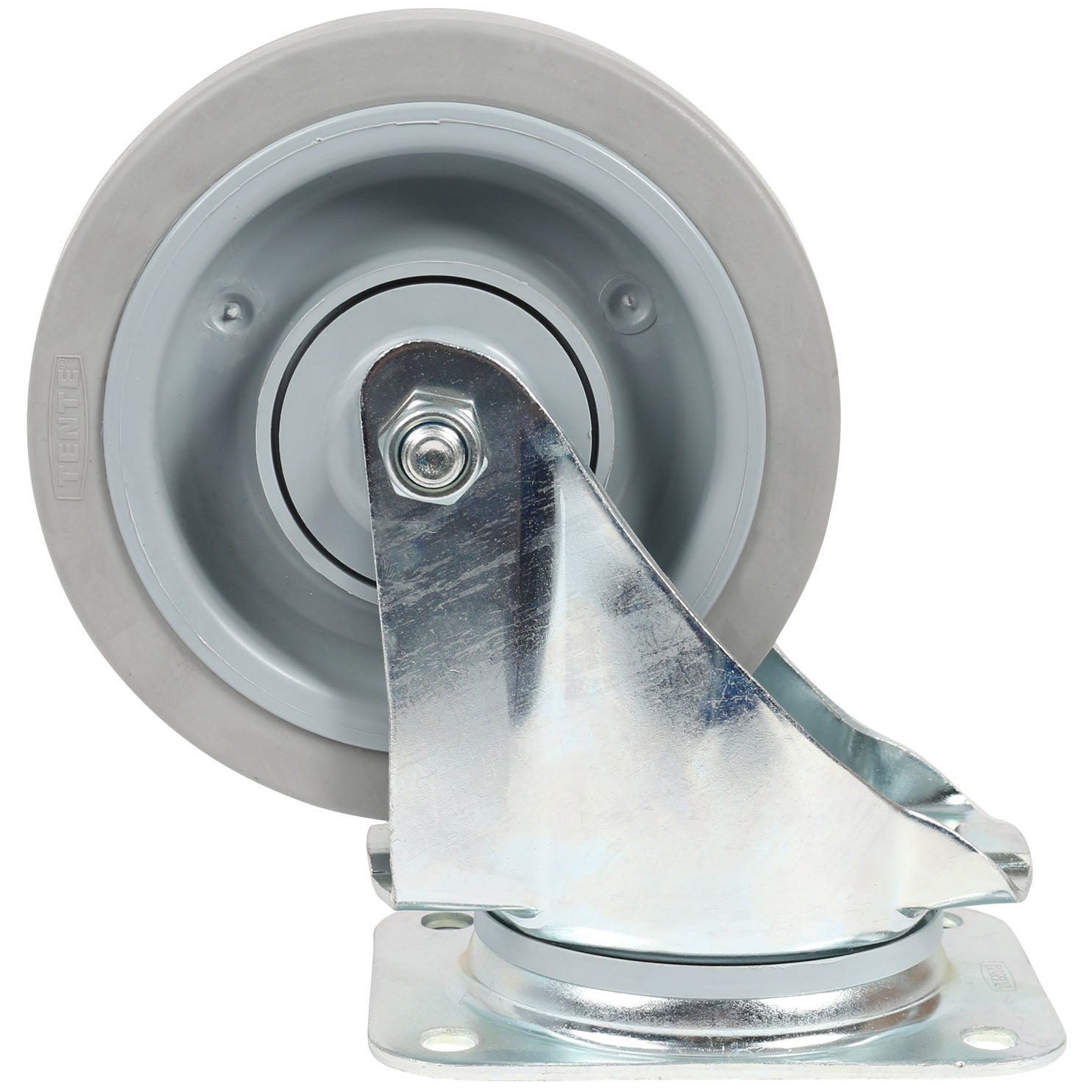 TENTE 3470 UFP 160 P63 grijs zwenkwiel 160 mm