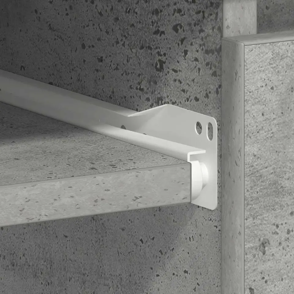 vidaXL - Bureau - Grijs - Bewerkt hout