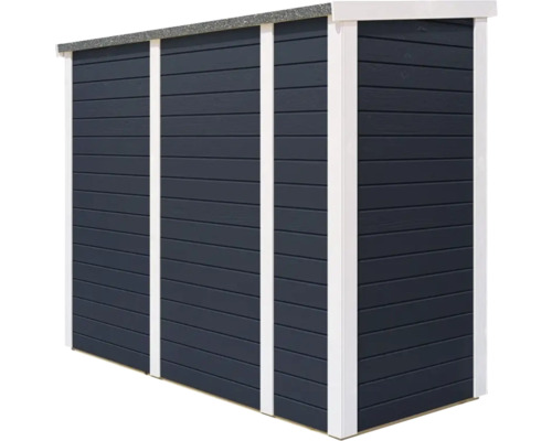 Tuinhuis/fietsenstalling/vuilnisbak Bertilo Multi-Box 3 200x82x163 cm antraciet