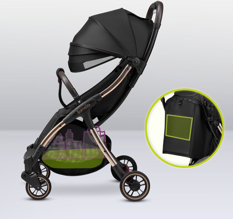 Lionelo - Julie One - Buggy - Tot 22 kg - Premium - Automatisch Opvouwbaar - Rugleuning tot Ligpositie