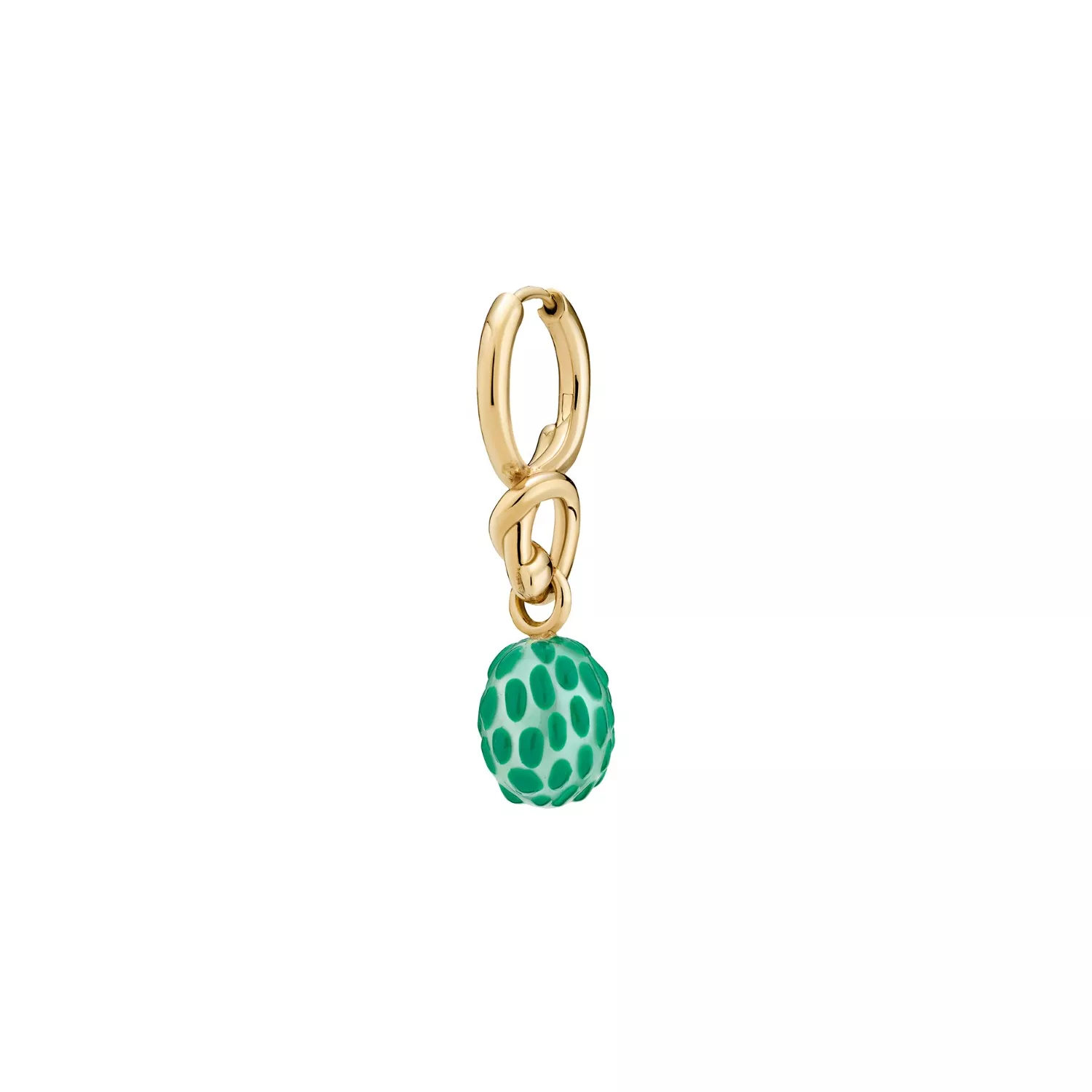 Maria Black Birds Nest Ørering Single 18 kt. Forgyldt Sølv 100981YG-GRE