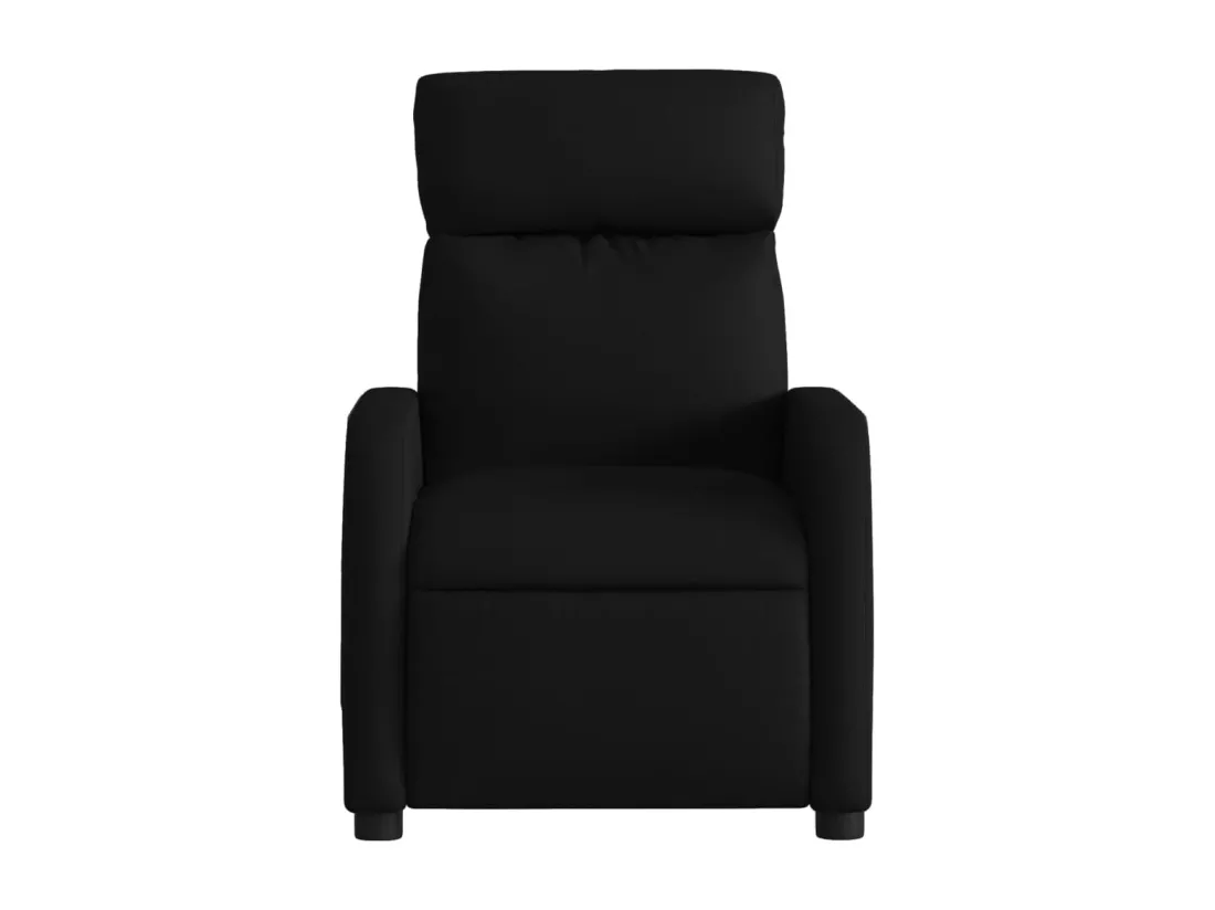 Fauteuil massant inclinable Noir Tissu