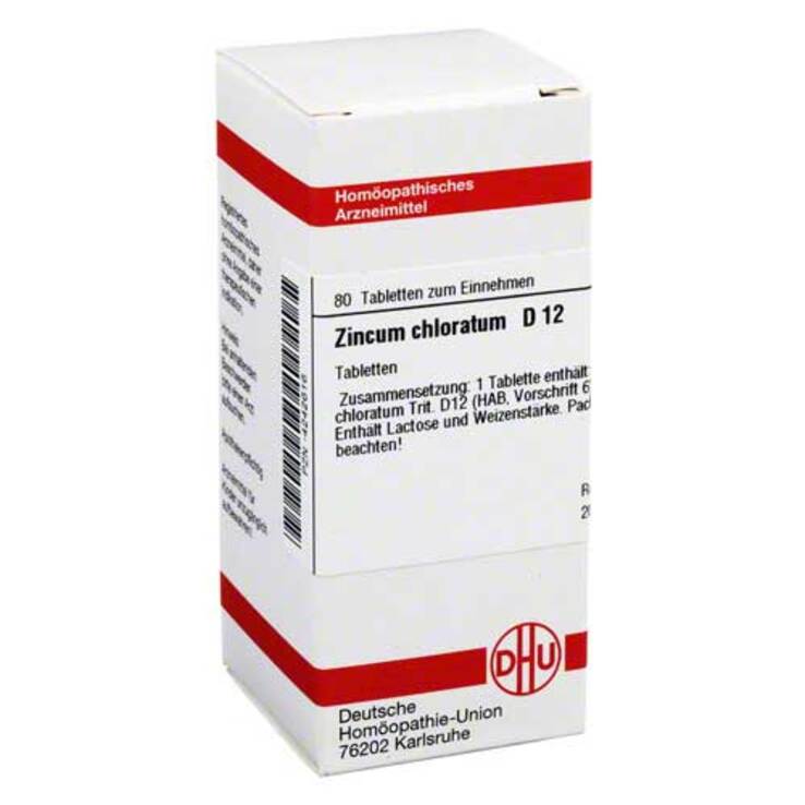 DHU Zincum chloratum D 12 Tabletten, 80 St