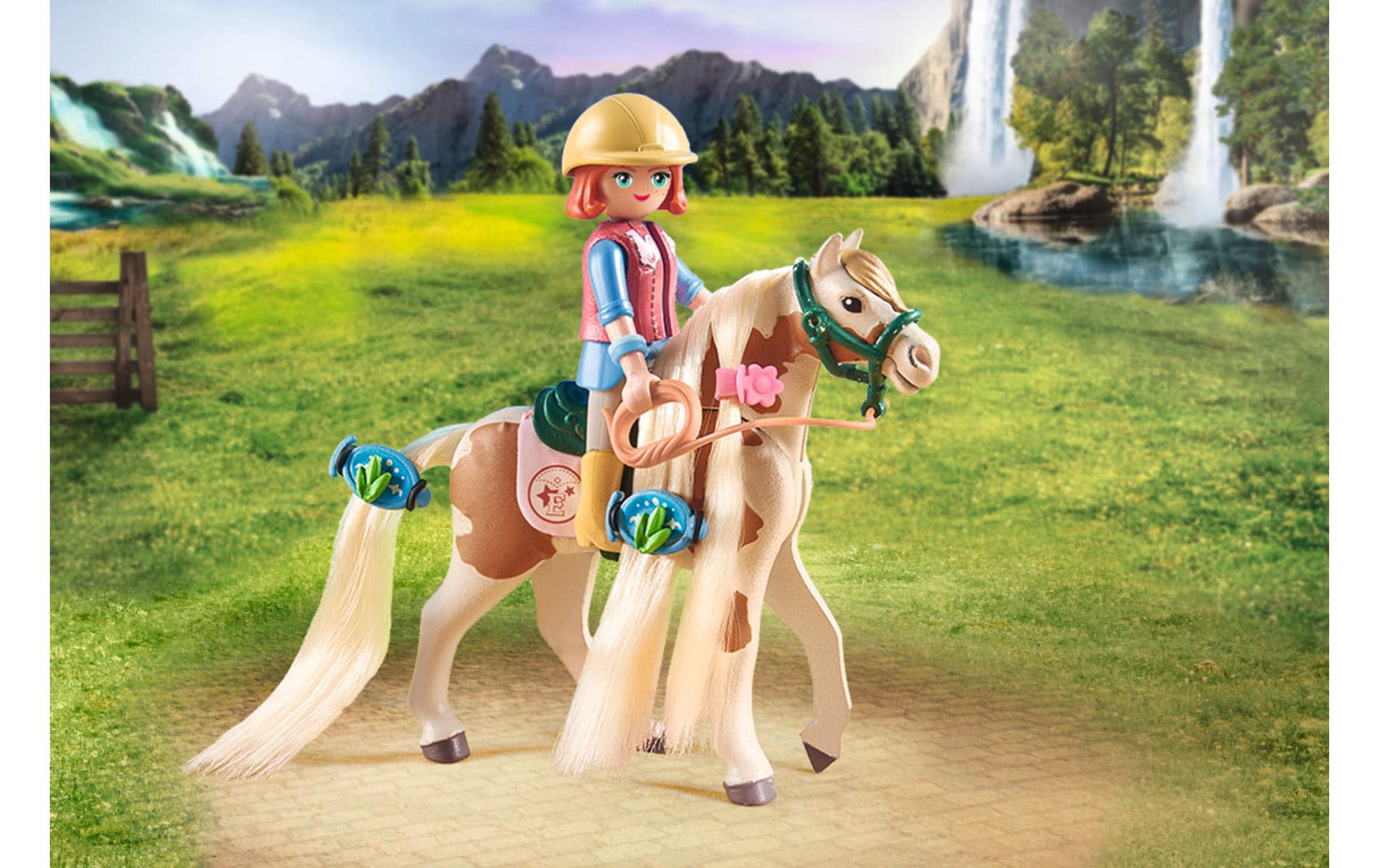 Horses of Waterfall Ellie & Pferd mit Kreppeisen 71639Pferde-Spielset