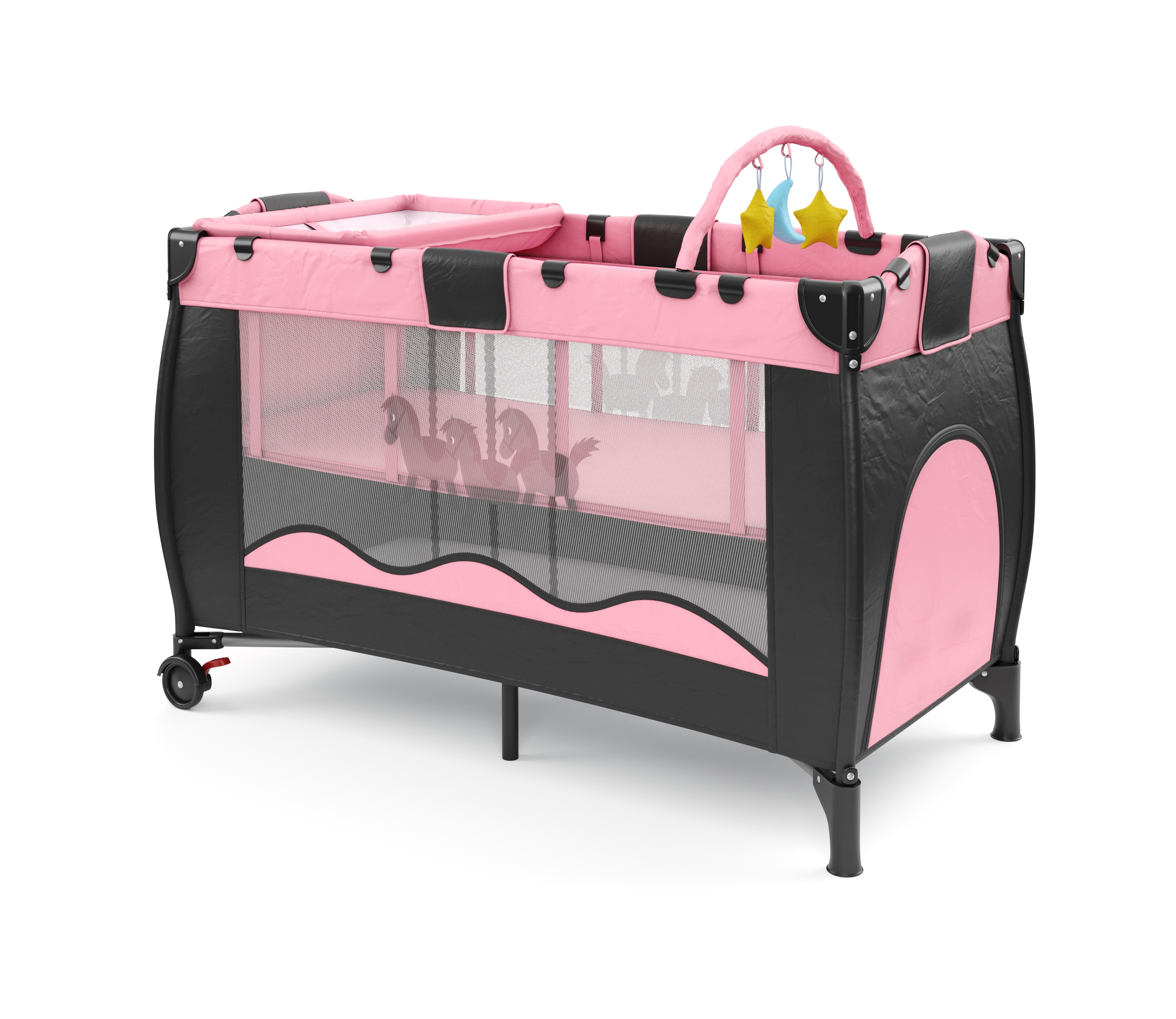 Babybett DAISY rosa