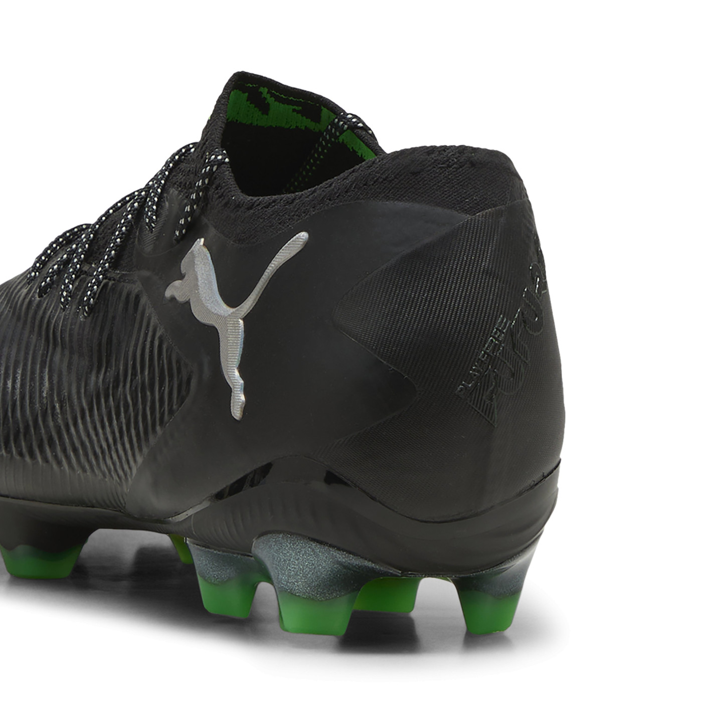 PUMA Future 8 Ultimate Low Gras Voetbalschoenen (FG) Zwart Grijs Groen