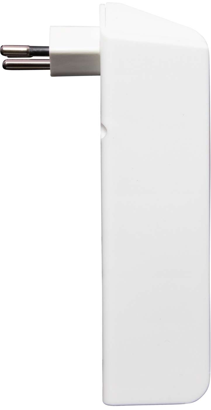 cleverLINE 300° Drehbarer 3-fach Mehrfachstecker T13 Abzweigstecker mit USB C / USB A Steckdosen Adapter 3-polig (1508342213) - Weiss