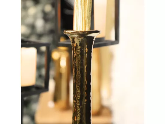 Vase en céramique doré 19 x 43 cm