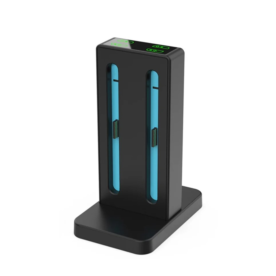 (4-fach) Magnetische Ladestation Charging Dock für Nintendo Switch 2 Joy-Cons Controller mit LED-Anzeige - Schwarz