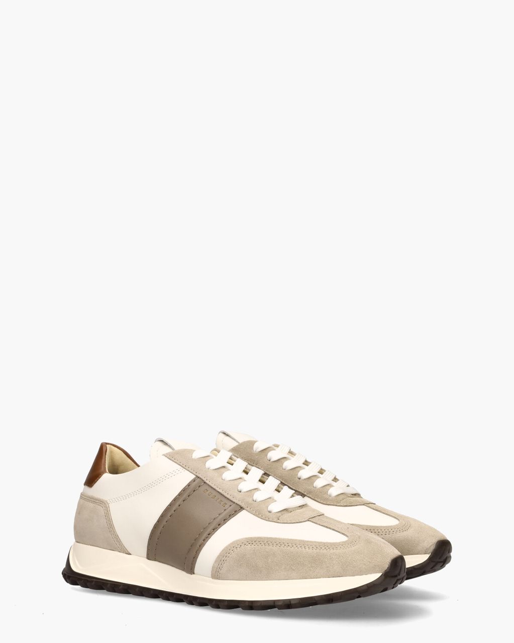 Nubikk Glen Hendrix Wit/Taupe Herensneakers