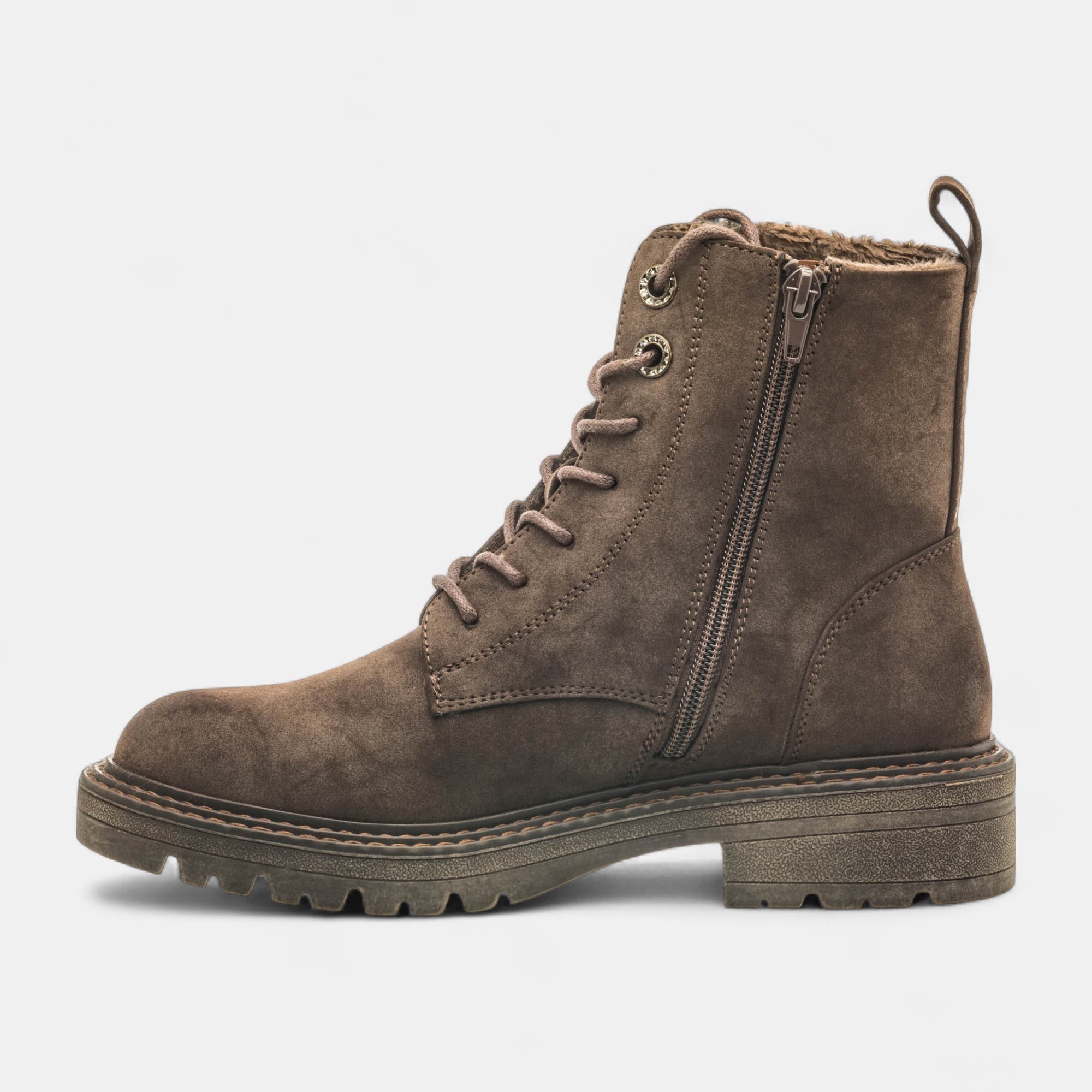 Bottines à lacets Femme marron