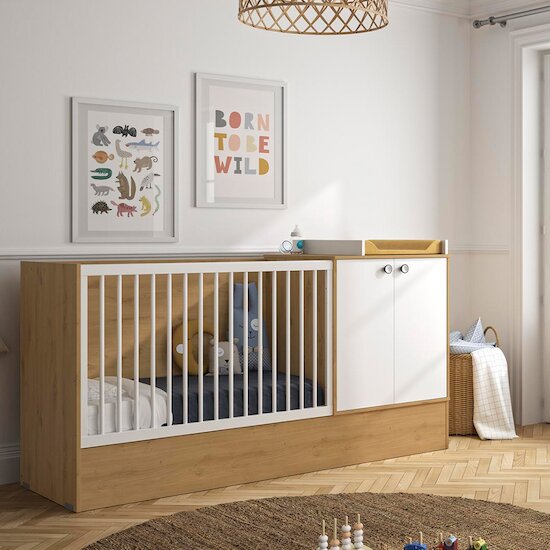 Arthur Lit combiné évolutif   60 x 120 cm   de               Galipette