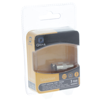 Q-Link coax adapter 1MA/FCON 1FEM/FCON buitendraad