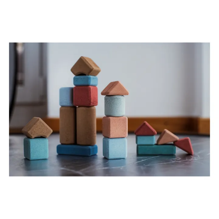 Korko Jeu de construction en liège - Set de 40
