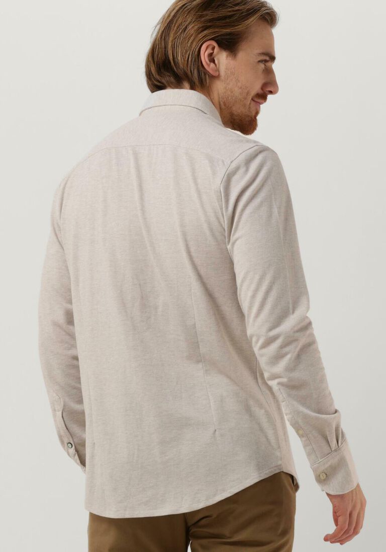 DSTREZZED witte dstrezzed casual overhemd shirt melange pique