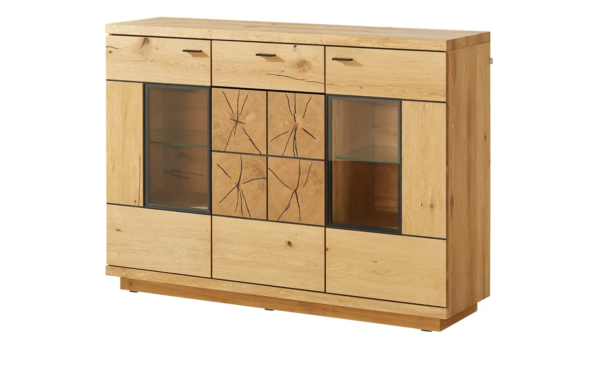 Gray & Jones Highboard  mit Beleuchtung Black Coast Two