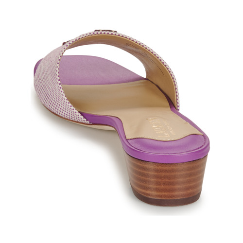 Lauren Ralph Lauren - FAY LOGO-SANDALS-FLAT SANDAL Violeta / Beige
