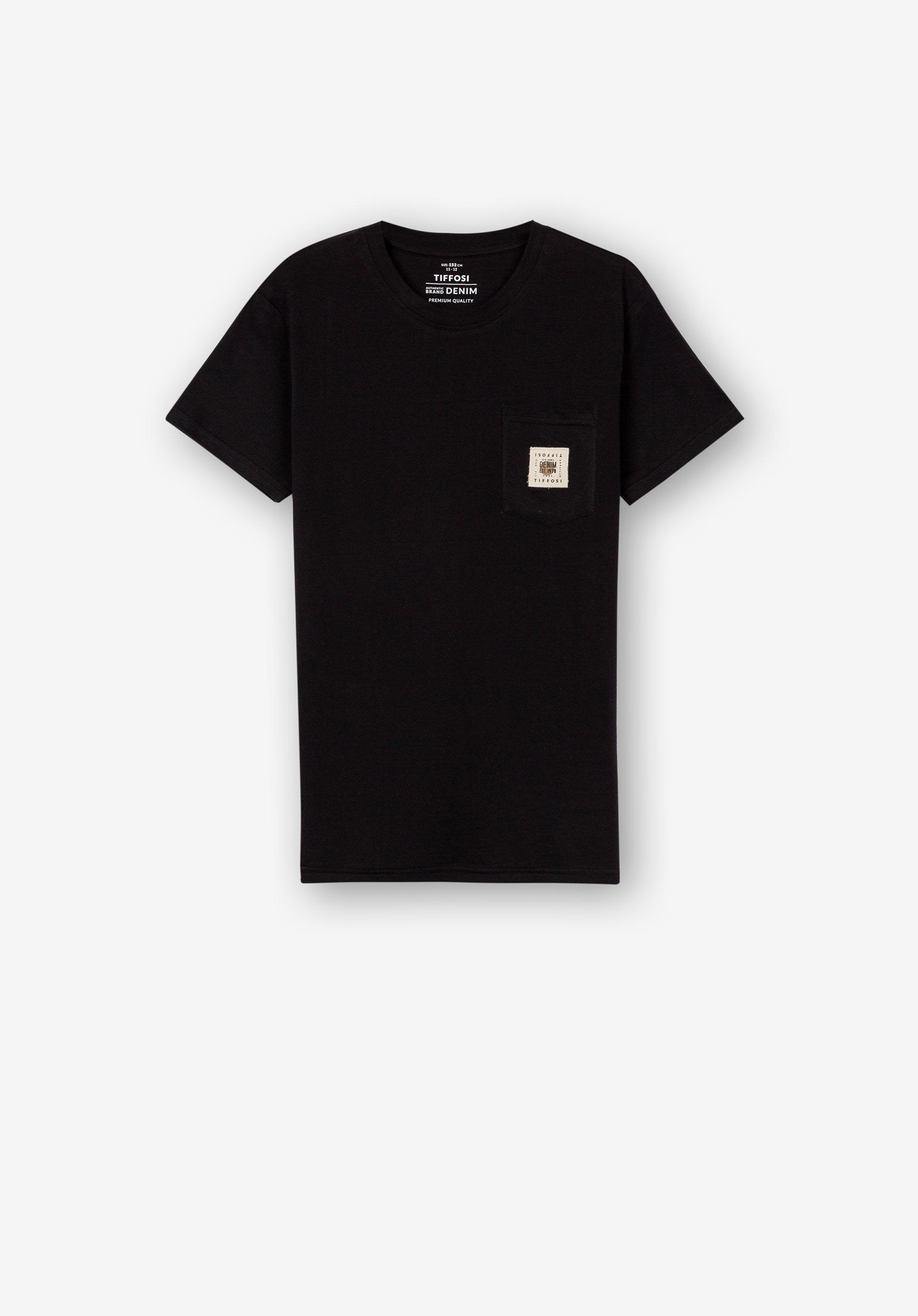 T-shirt com Bolso Frontal