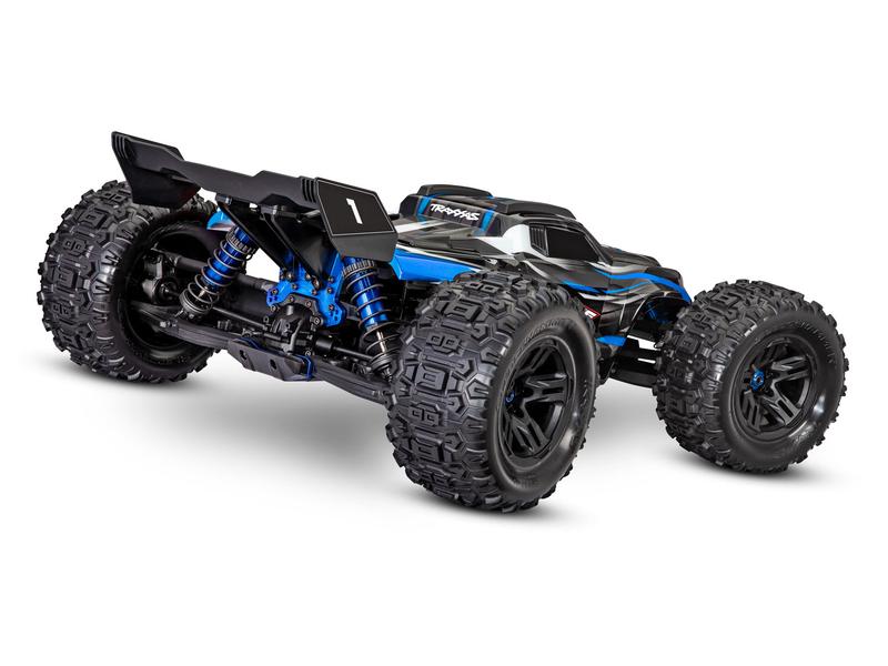 Traxxas Monster Truck Sledge VXL-6S 4WD, Blau 1:8, ARTR Ultimativer Monstertruck für Off-Road Bashing mit bis zu 110 km/h