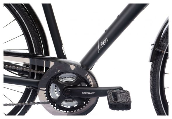 Vélo de Ville Bicyklet Léon Shimano Acera/Altus 8V 700 mm Noir Mat