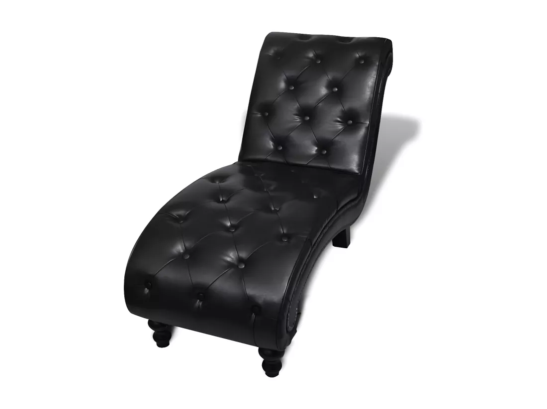 Chaise longue Marron Similicuir