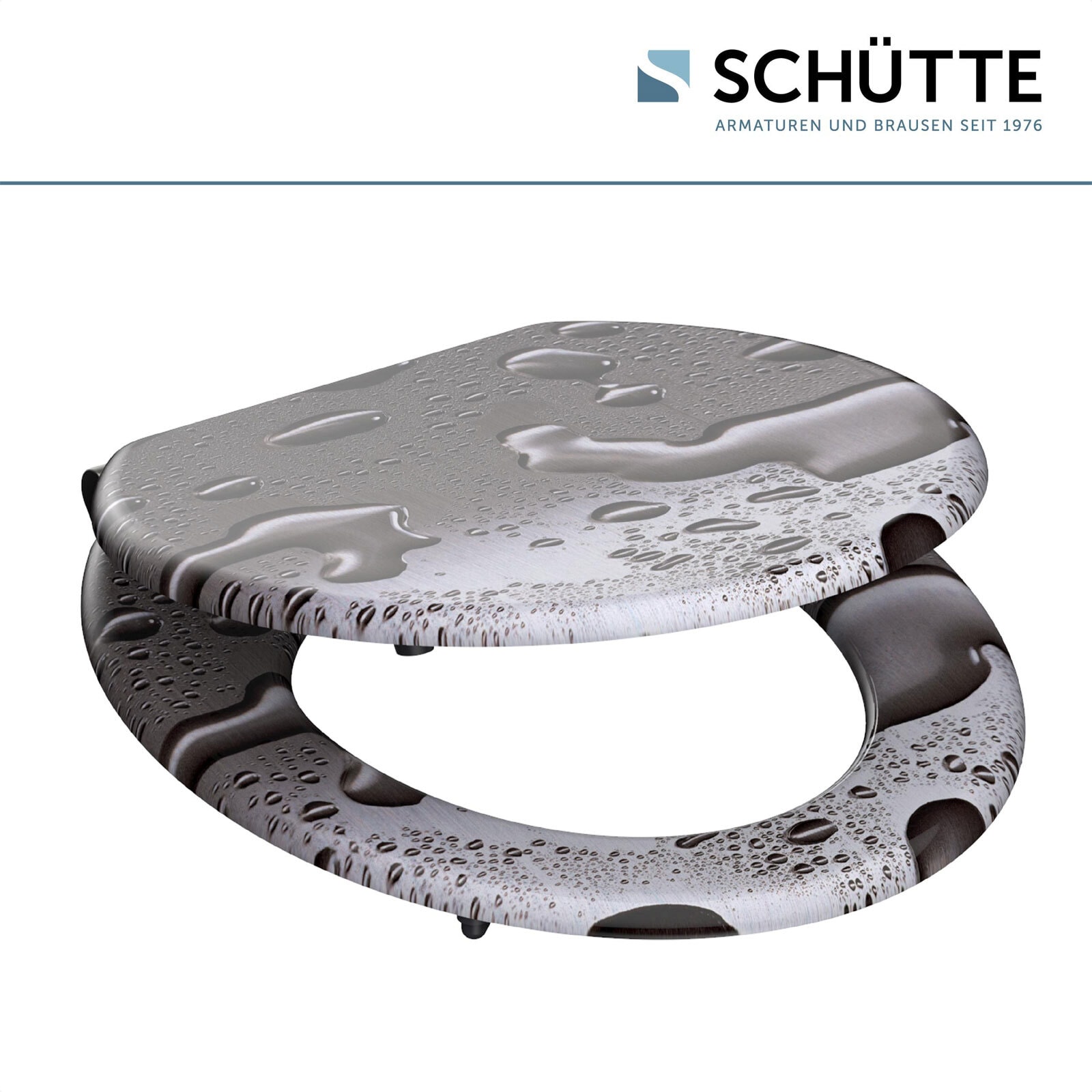 SCHÜTTE WC-Sitz Grey Steel 43,5 x 37,5 x 4,5 cm