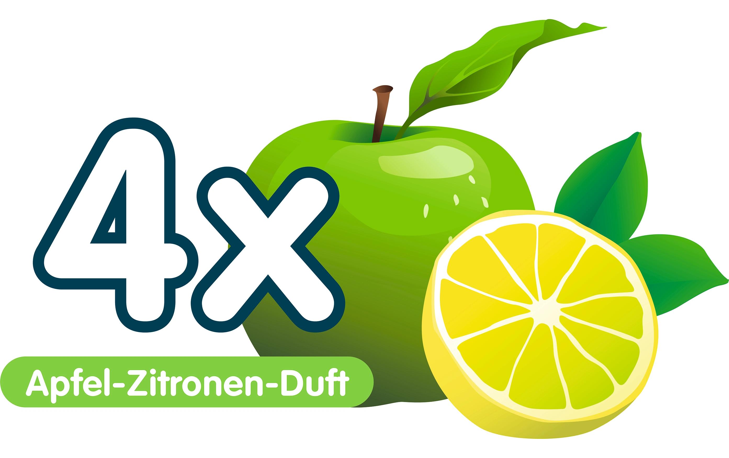 Duftstein Apfel-Zitrone 4 StückNachfüllset für Abfluss-Fee LED-Abflussstopfen