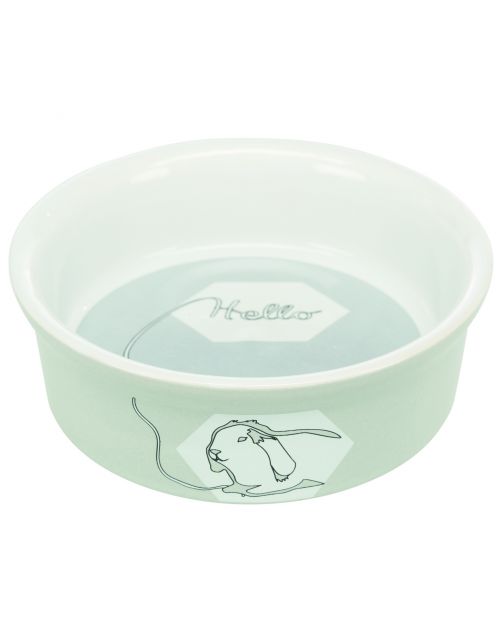 Trixie Voerbak Konijn Hello - Voerbak - ø11 cm 240 ml Assorti