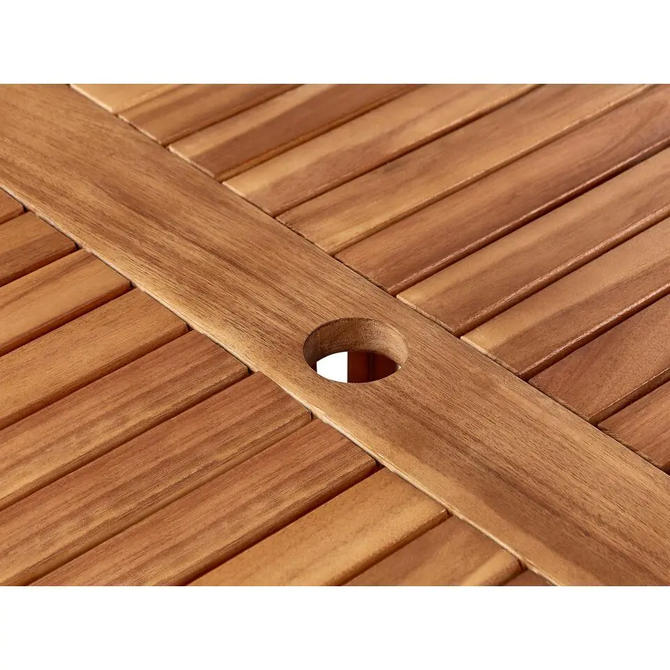 AGELLO - Tuintafel - Lichthout - ⌀ 120 cm - Acaciahout