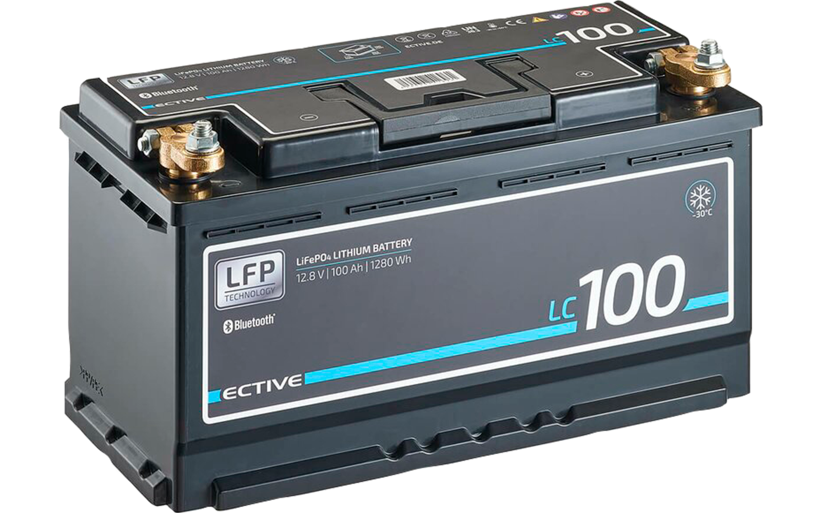Ective LC 100 BT LT 12 V LiFePO4 Lithium Versorgungsbatterie