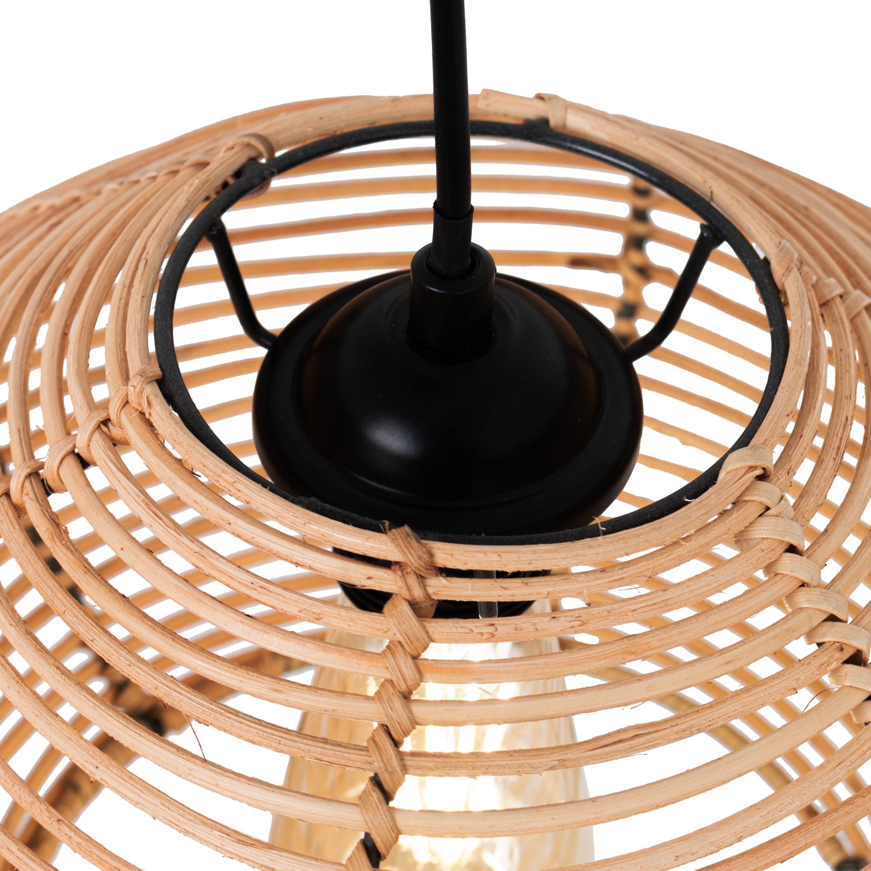 Abat-jour pour suspension - esteban - rotin - naturel - cezare - ø32cm