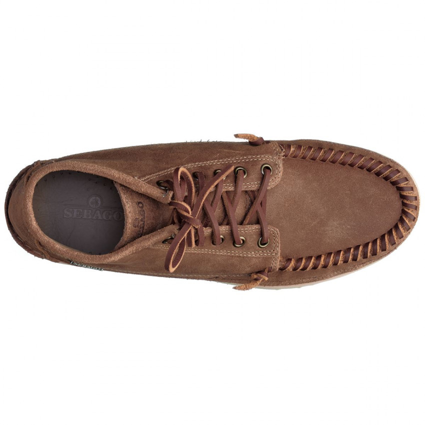 KEUKA MID SUEDE Beige Camel-Mocassin montant en daim graissé pour homme