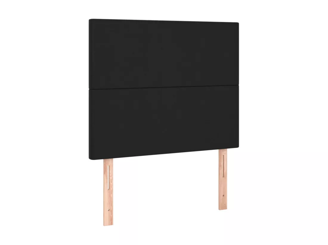 Sommier tapissier avec matelas Noir 120x200 cm Similicuir