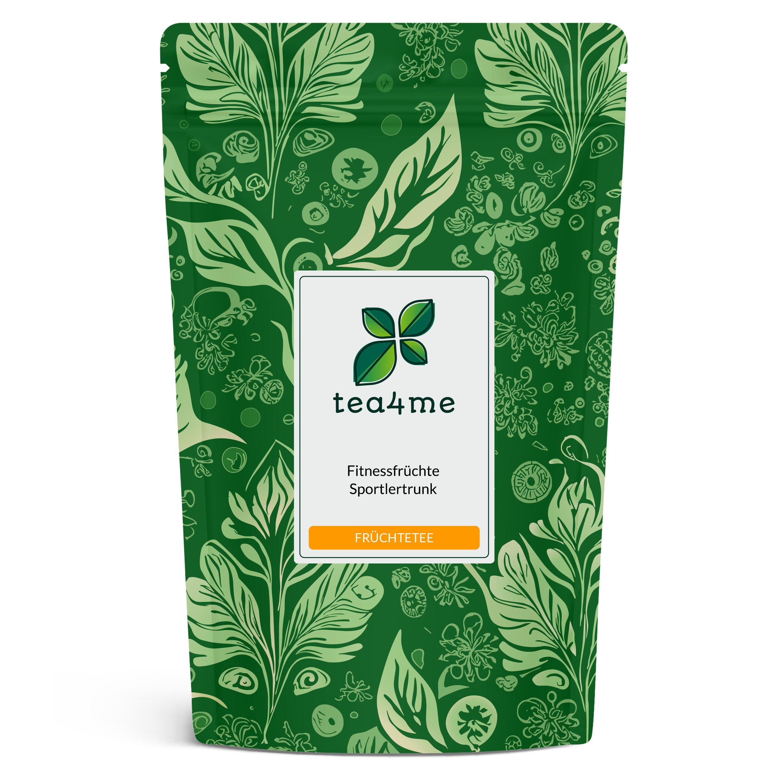tea4me Fitnessfrüchte Sportlertrunk Sylter Früchtetee mit Minze-Orange-Geschmack