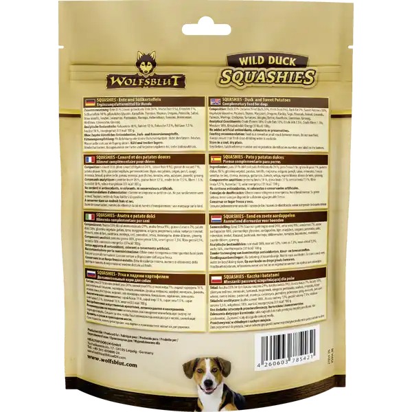 Hundesnack Squashies Wild Duck