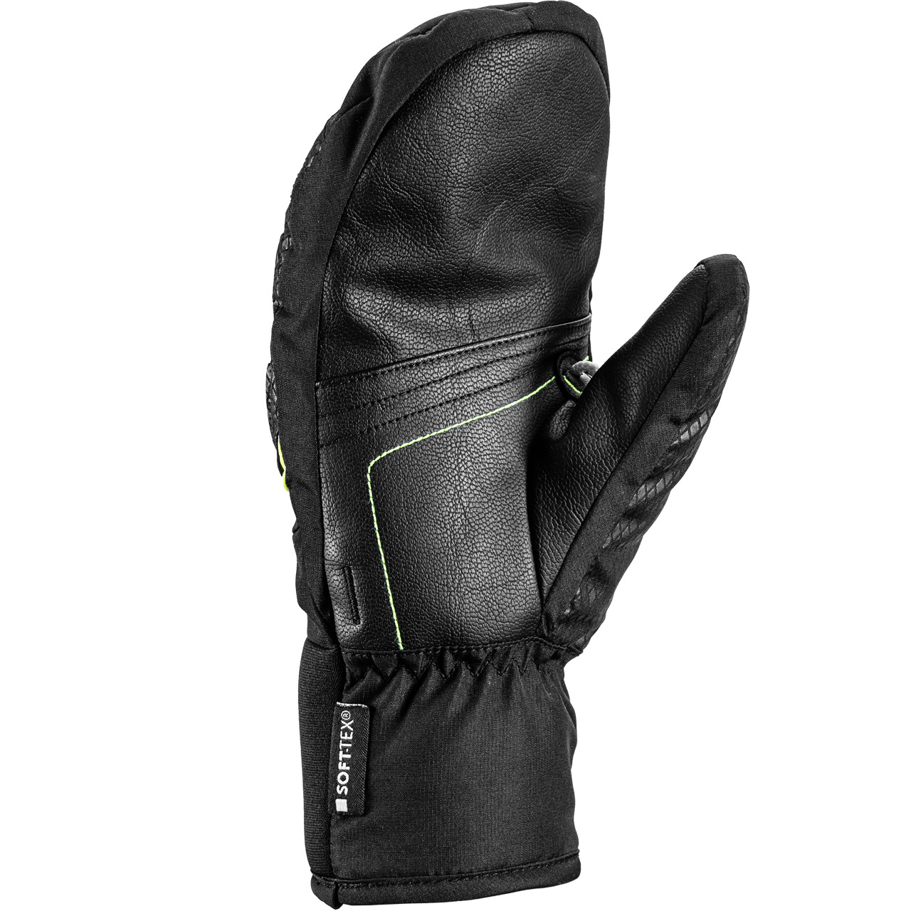 Leki Junior Fäustling WCR TEAM 3D black/ice lemon | Leki | L | Brands | XSPO-Fashion