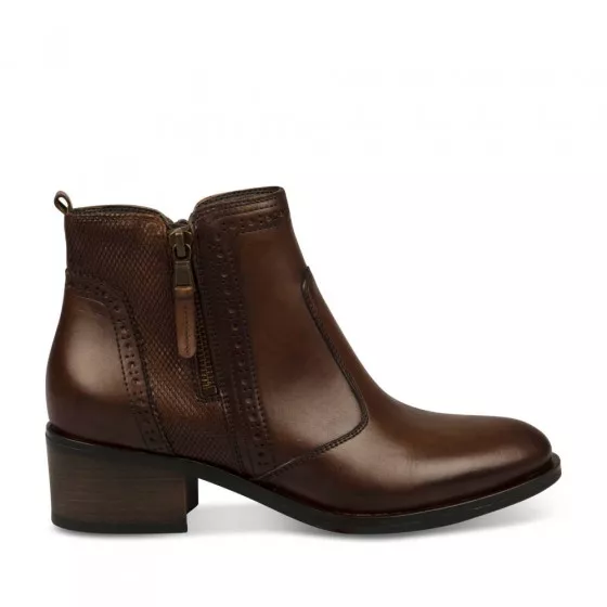 Bottines COGNAC MEGIS ELEGANT