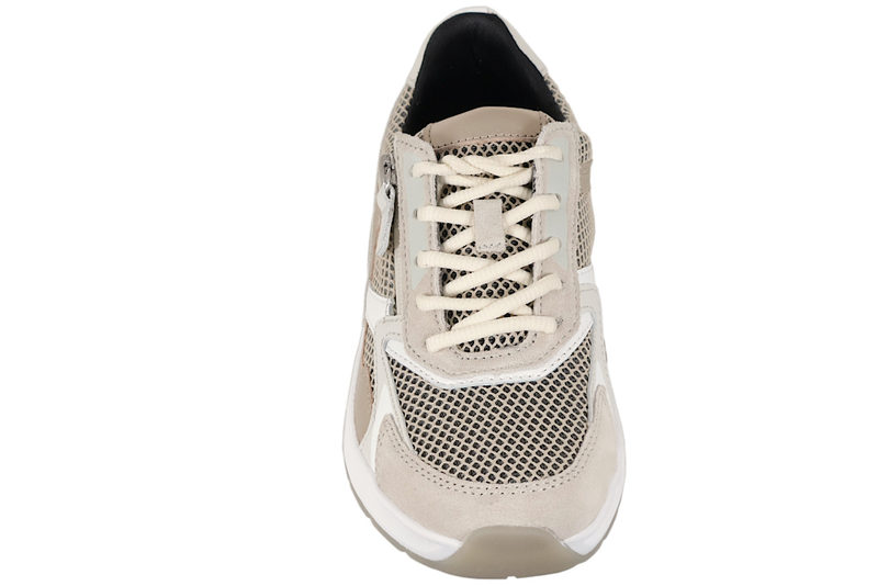 GABOR ROLLING SOFT SKO I BEIGE SKIND OG TEKSTIL