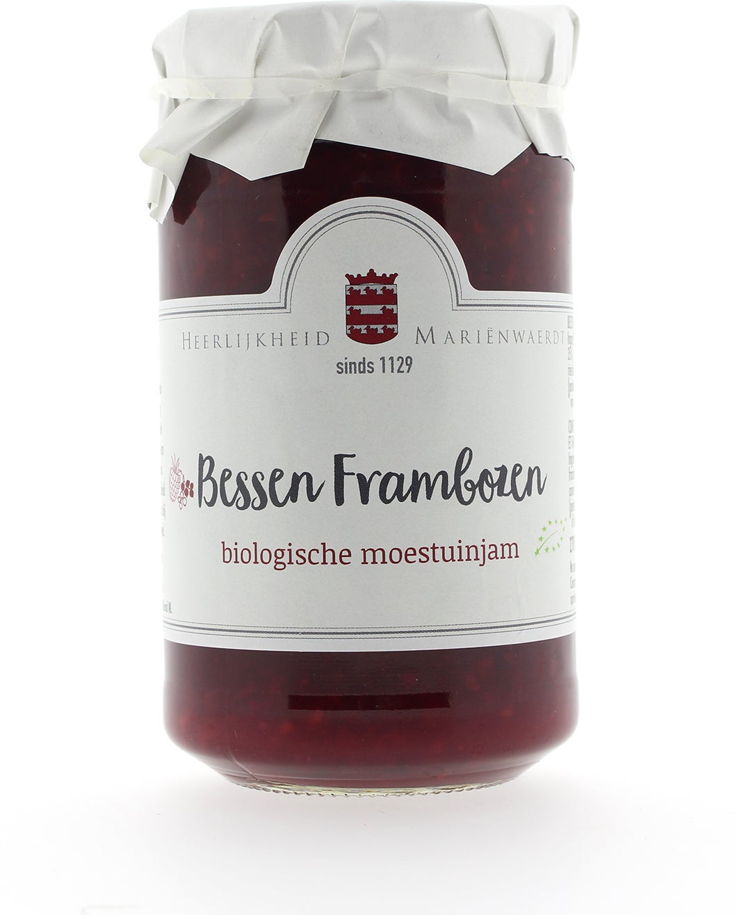 Mariënwaerdt bio moestuinjam bessen framboos 270 gr